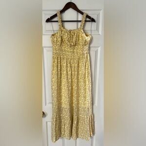 Celebrity Pink Yellow Floral Dress